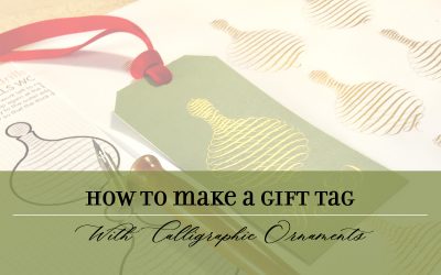 How to Make a Gift Tag with Calligraphic Ornaments