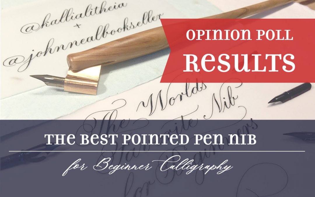 The Best Pointed Pen Nib for Beginner Calligraphy